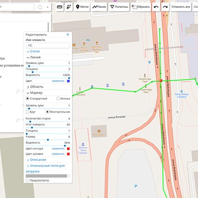 AirLay GIS interface